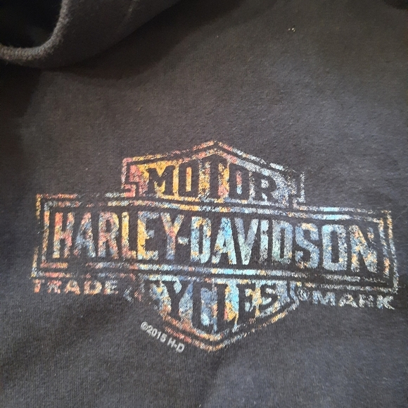 Harley-Davidson Charcoal Short Sleeve Tee 2xl And Flames Skull Cap - Picture 5 of 11